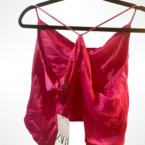 Zara’s Pink Strappy Camisole Top size extra small NWT - Picture 2 of 2